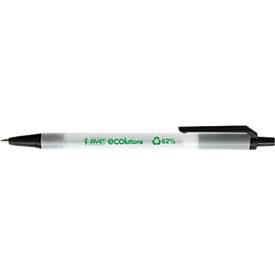 Druckkugelschreiber BIC® ECOlutions® Clic Stic, 0,4 mm, recycelt, schwarz, 50 Stück