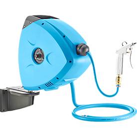 Druckluft-Schlauchaufroller, mobil, automatisch, mit oder ohne Halterung