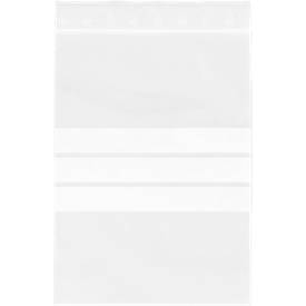 Druckverschlussbeutel, mit Beschriftungsfeld & Verschlussleiste, 220 x 160 mm