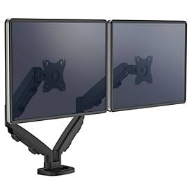 Dual Monitorarm Fellowes Eppa™, bis 39' Gesamtbreite, VESA, dreh-/schwenk-/neig-/höhenverstellbar, schwarz