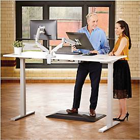 Dual Monitorarm Fellowes Eppa™, bis 39" Gesamtbreite, VESA, dreh-/schwenk-/neig-/höhenverstellbar, silber