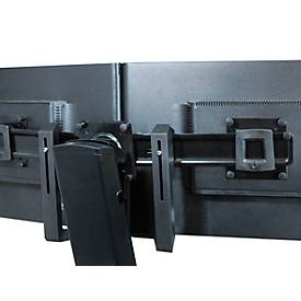 Dualmonitor-Befestigungsset Ergotron, Monitorgröße 17- 24', schwenkbar bis 360°, Tragkraft max. 16,4 kg