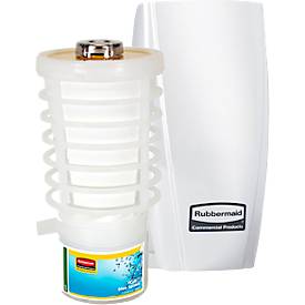 Duftspender Rubbermaid TCell 1.0, batterielos, passive Brennstoffzelle, bis zu 60 Tage, weiß