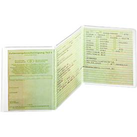 DURABLE Ausweishüllen, Maße: L 105 x B 210 mm, für Kfz-Scheine, 10 Stück