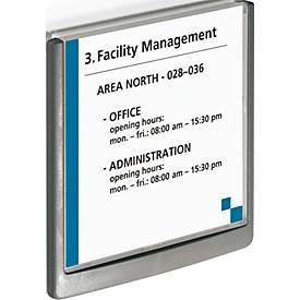 DURABLE deurbord CLICK SIGN, 149 x 148,5 mm, 5 stuks, grafiet