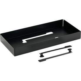 Durable EFFECT Schublade für Monitorständer EFFECT, Tragkraft bis 5 kg, mit Einlage aus 60 % PET-Filz, B 468 x T 221 x H 53 mm, schwarz