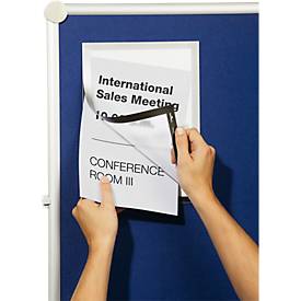 Durable Folienrahmen Duraframer Grip, Format DIN A4, für Textilflächen, silber