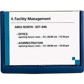 Durable Info-Display Click Sign, B 149 x H 210 mm, blau, 5 Stück