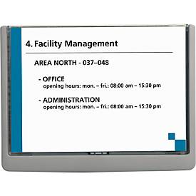 Durable Info-Display Click Sign, B 149 x H 210 mm, graphit, 5 Stück