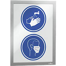 Durable Inforahmen Duraframe, DIN A4, 10 Stück, silber