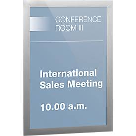 Durable Inforahmen Duraframe, DIN A4, 10 Stück, silber