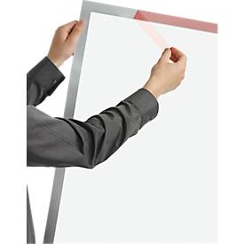 Durable Inforahmen DURAFRAME® Poster, A1 Hoch-/Querformat, für 2 Poster, selbstklebend, aufklappbarer Magnetrahmen, B 639 x T 28 x H 886 mm, PET, silber