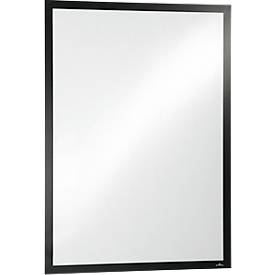 Durable Inforahmen DURAFRAME® Poster, Hoch-/Querformat, für 2 Poster, selbstklebend, aufklappbarer Magnetrahmen, B 545 x T 28 x H 745 mm, PET, schwarz