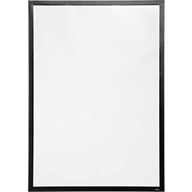 Durable Inforahmen DURAFRAME® Poster, Hoch-/Querformat, für 2 Poster, selbstklebend, aufklappbarer Magnetrahmen, B 745 x T 28 x H 1045 mm, PET, schwarz