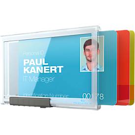 Durable Kartenhalter Pushbox Trio, Kunststoff, praktische Schieberfunktion, 10 St.