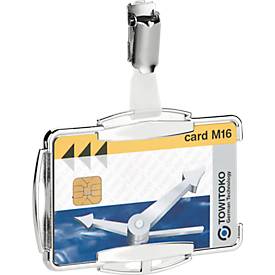 Image of Durable Kartenhalter RFID Secure Mono, für 1 Karte, mit Clip-Befestigung, 10 Stück