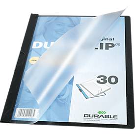 DURABLE Klemmmappe DURACLIP, DIN A4, Kunststoff, mit Clip, schwarz