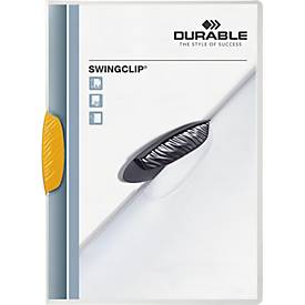 Durable Klemmmappe Swingclip, DIN A4, PP, mit Clip, gelb