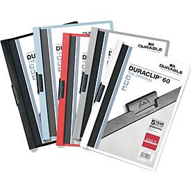 Klemmmappen DURACLIP, DIN A4, Kunststoff, mit Clip