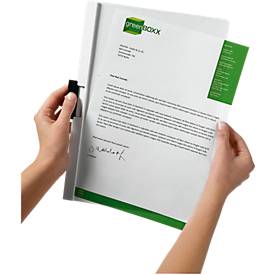 DURABLE Klemmmappen DURACLIP, DIN A4, Kunststoff, mit Clip, weiß