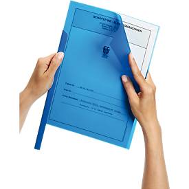 DURABLE Klemmschienenhülle, Polypropylen, 220 my, 50 Stück, blau