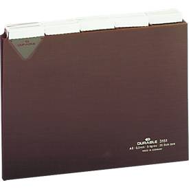 DURABLE Leitregister, DIN A5, Buchstaben A-Z, PVC, Tabbreite 40 mm