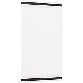 Durable Magnetrahmen rPET, A3-Hochformat, mit 2 rückseitigen Magnetstreifen, RPET-Folie, transparent, 5 Stück