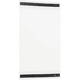 Durable Magnetrahmen rPET, A4-Hochformat, mit 2 rückseitigen Magnetstreifen, RPET-Folie, transparent, 5 Stück 