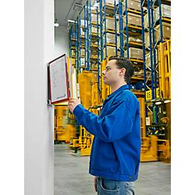 DURABLE Metall-Wandhalter, farbig sortiert, mit 20 Sichttafeln
