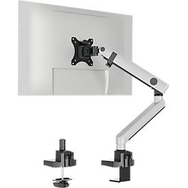 Durable Monitorhalter Select Plus, für 1 Monitor bis 32', mit Tischbefestigung, dreh-/schwenk-/höhenverstellbar, VESA-kompatibel, silber