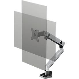 Durable Monitorhalter Select Plus, für 1 Monitor bis 32', mit Tischbefestigung, dreh-/schwenk-/höhenverstellbar, VESA-kompatibel, silber