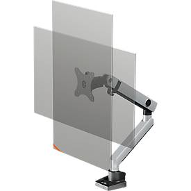 Durable Monitorhalter Select Plus, für 1 Monitor bis 32', mit Tischbefestigung, dreh-/schwenk-/höhenverstellbar, VESA-kompatibel, silber