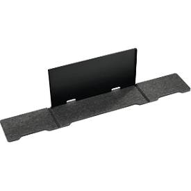 Durable Monitorständer EFFECT, 3-stufig, 60 % PET-Filz, bis 10 kg, Kabelauslässe, anthrazit