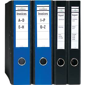 DURABLE Ordnerrückenschilder Ordofix, Rückenbreite 60 mm, selbstklebend, 10 Stück, blau