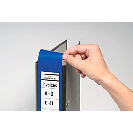 DURABLE Ordnerrückenschilder Ordofix, Rückenbreite 60 mm, selbstklebend, 10 Stück, blau