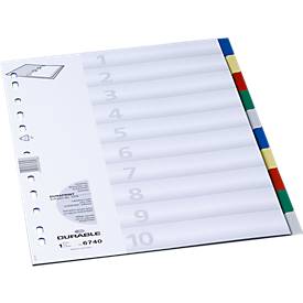 Durable PP-Register, 10 Blätter