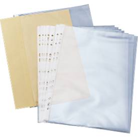 DURABLE Prospekthülle Business, DIN A5, oben offen, 100 Stück, glatt, klar