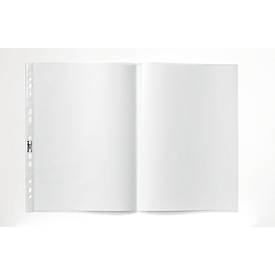 DURABLE Prospekthüllen Spezial, DIN A3 gefalzt auf DIN A4, 50 Stück, genarbt, transparent