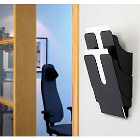 DURABLE Prospektspender Flexiplus 2, 2 Spender, A4, hoch, schwarz