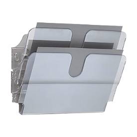 DURABLE Prospektspender Flexiplus, 2 Spender, A4, quer, transparent