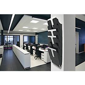 DURABLE Prospektspender Flexiplus 6, 6 Spender, A4, hoch, schwarz