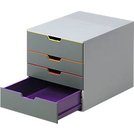 Durable Schubladenbox Varicolor, 4 Schübe, DIN C4