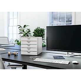 Durable Schubladenbox Varicolor, 5 Schübe, DIN C4, weiß