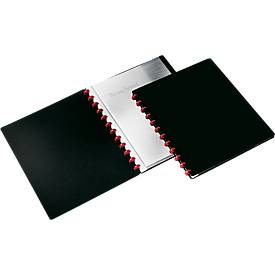 Durable Sichtbuch Easy, für DIN A4, mit 20 Sichthüllen, 2 Stück, schwarz