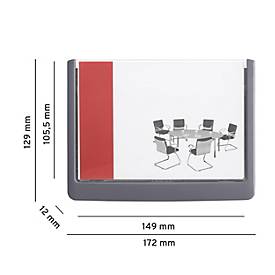 DURABLE Türschild CLICK SIGN, 149 x 105,5 mm, 5 Stück, graphit