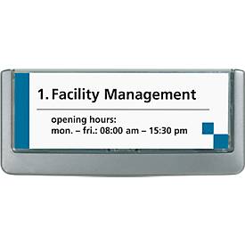 DURABLE Türschild CLICK SIGN, 149 x 52,5 mm, 5 Stück, graphit