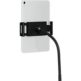 DURABLE Twist Floor Tablet-Bodenständer, bis 13 Zoll, Kabeldurchführung, ausfahrbar, 700 - 1690 mm, schwarz