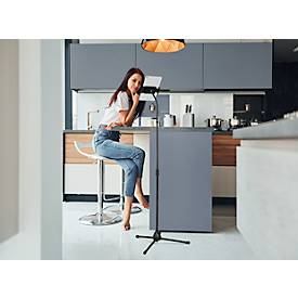 DURABLE Twist Floor Tablet-Bodenständer, bis 13 Zoll, Kabeldurchführung, ausfahrbar, 700 - 1690 mm, schwarz
