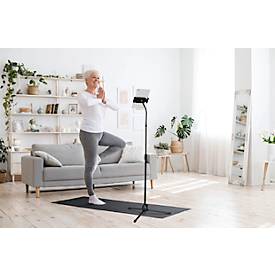DURABLE Twist Floor Tablet-Bodenständer, bis 13 Zoll, Kabeldurchführung, ausfahrbar, 700 - 1690 mm, schwarz