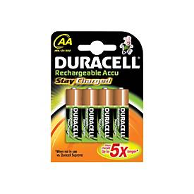 Image of Duracell StayCharged HR6 Batterie - 4 x AA-Typ - NiMH